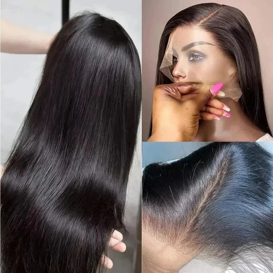 30 40 Inch Bone Straight Lace Frontal Wigs Human Hair 13x6 Hd Transparent Lace Front Wig 13x4 Long Straight Wig For Black Women