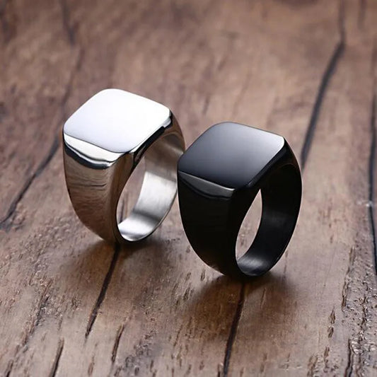 2025 Fashion Stainless Steel Rings for Men Classical Smooth surface Men Ring Wedding Bands Christmas Party Jewelry Gift Wholesal