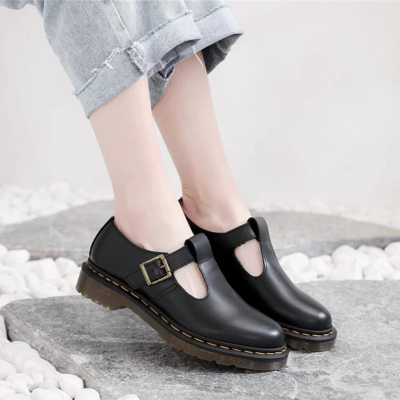Spring and Autumn Casual Shoes for Men and Women 2025 Fashion Mary Jane Shoes Women Thick-soled British Business Casual Shoes 45