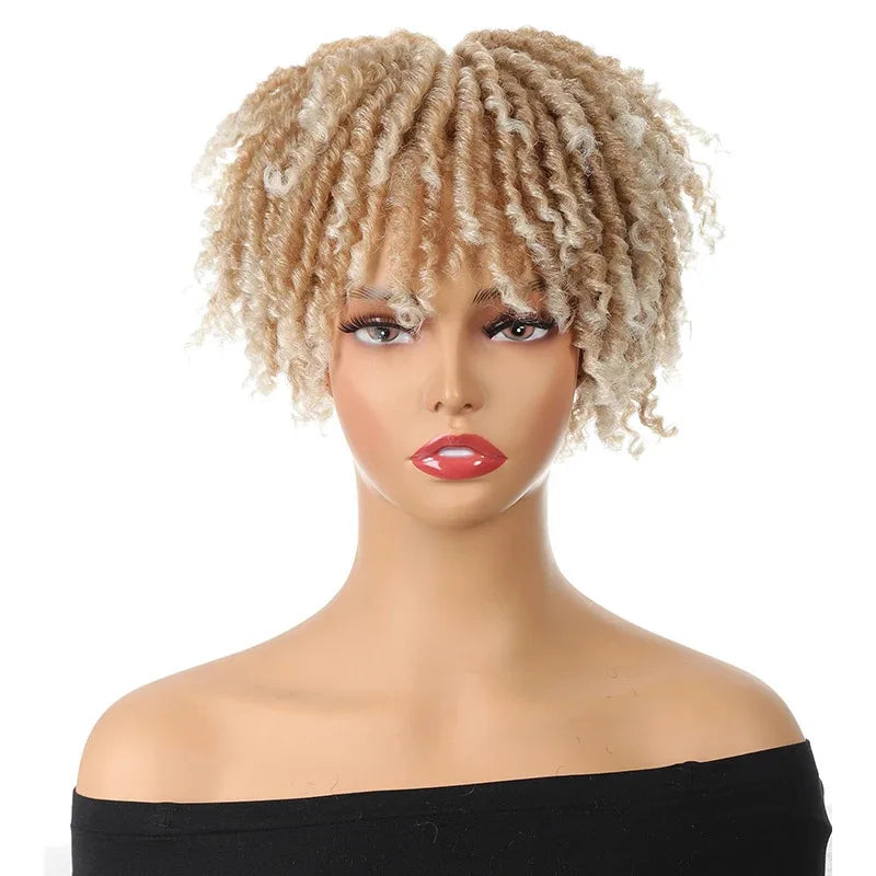 Dirty braids, head covers, synthetic wigs, synthetic braids, chemical fiber semi-wigs, dirty braids, braided wigs