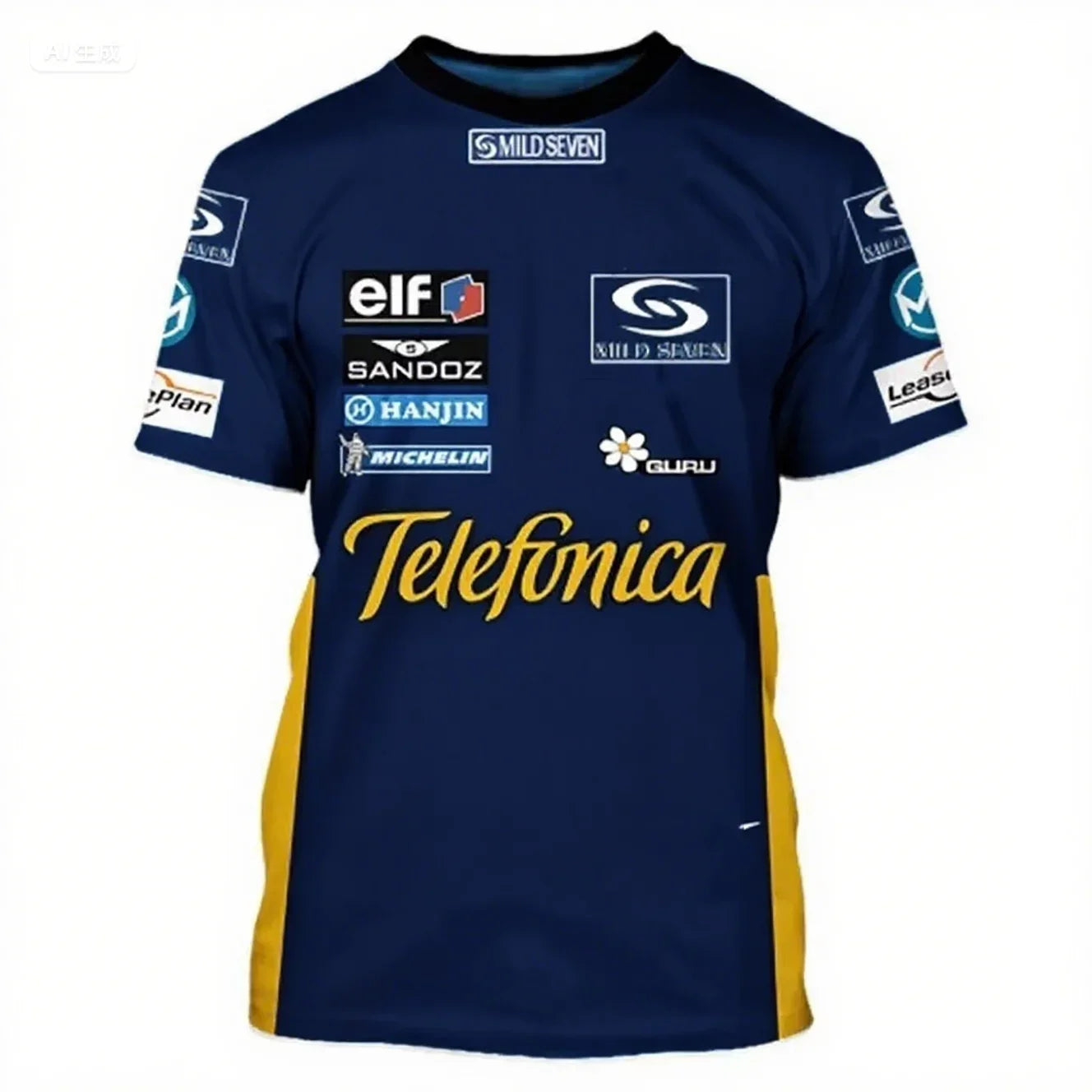 New Men's and Women's Outdoor Extreme Sports T-shirt Fashion Casual Kids Clothes F1 Seven Star Racing Suit Unisex Tee Clothing