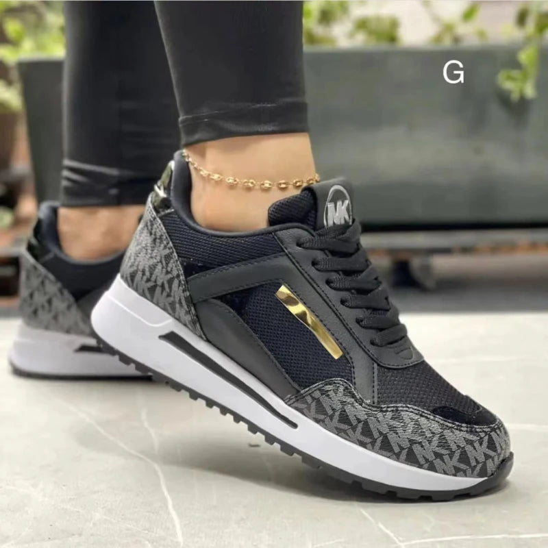 2025 Spring Large Wedge Casual Fashion Comfortable Women's Shoes Outdoor Versatile Lightweight Sports Women's Vulcanized Shoes