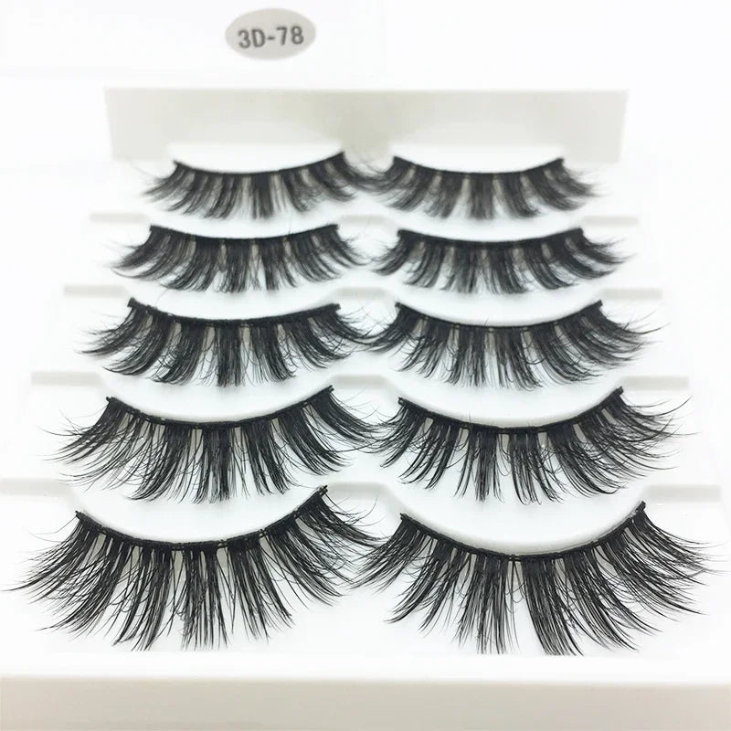 10/2 Pairs Mink Eyelashes Natural 3D Lashes Faux Cils Makeup Dramatic False Eyelashes Wholesale Eyelash Extension Makeup Tools