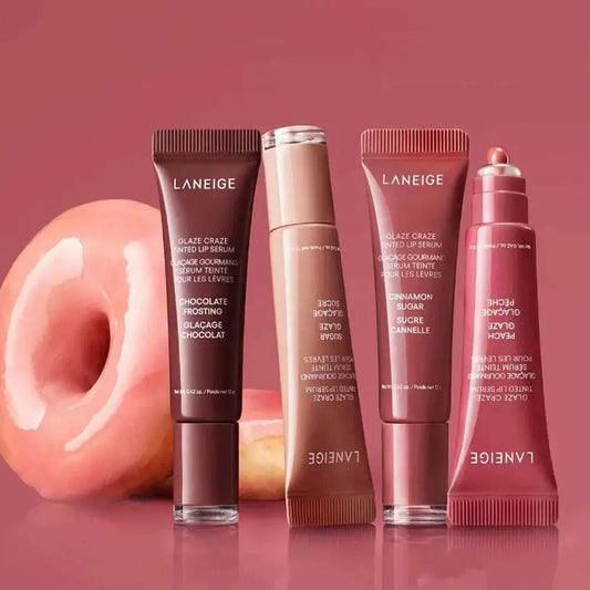 Donut Colored Lip Balm Moisturizing Lip Gloss Mirror Transparent Lip Glaze Jelly Lip Enrichment Oil Non Fading Lip Makeup