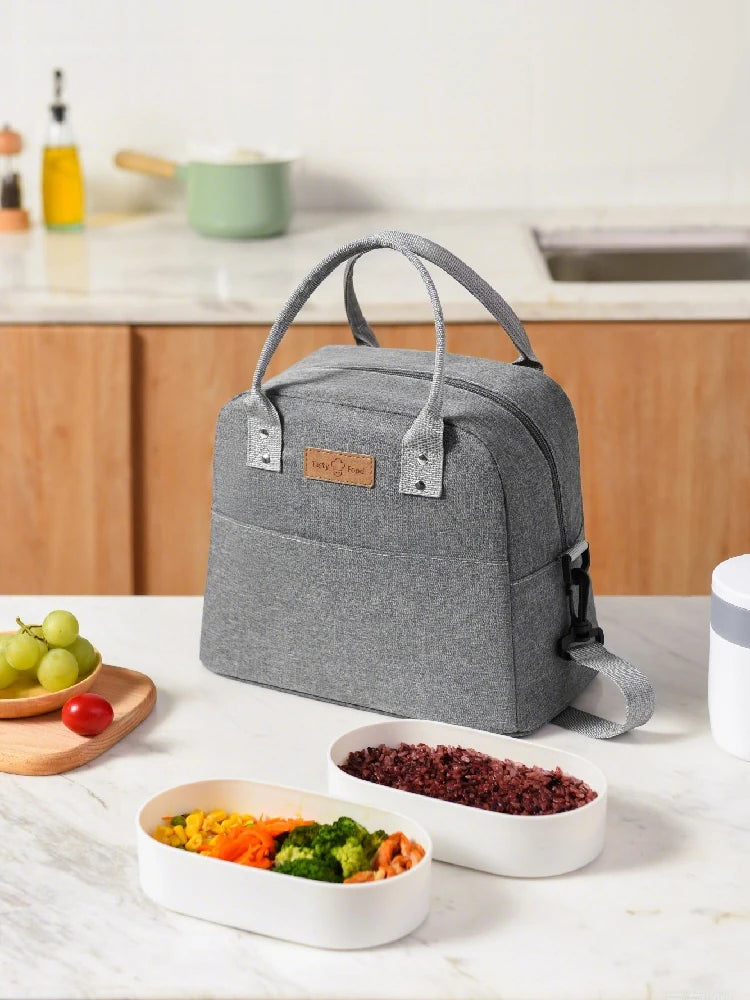 Small Lunch Cooler Bag for Women Men Leakproof Food Carrier Work Lunch Bag Thermal Keeps Cold & Heat Insulated Tote with Zipper