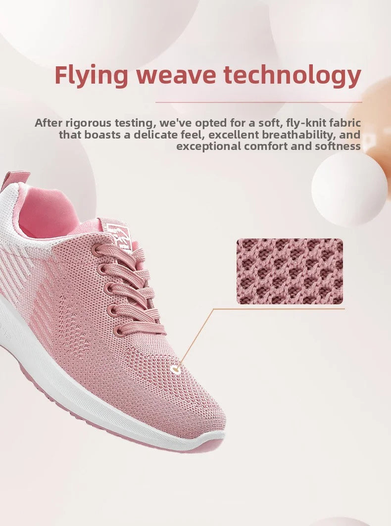 Women Platform Casual Sneakers Shoes Mesh Breathable Running Shoes Chunky Summer Sports Tenis Shoes 2025 Luxury Vulcanize Shoes