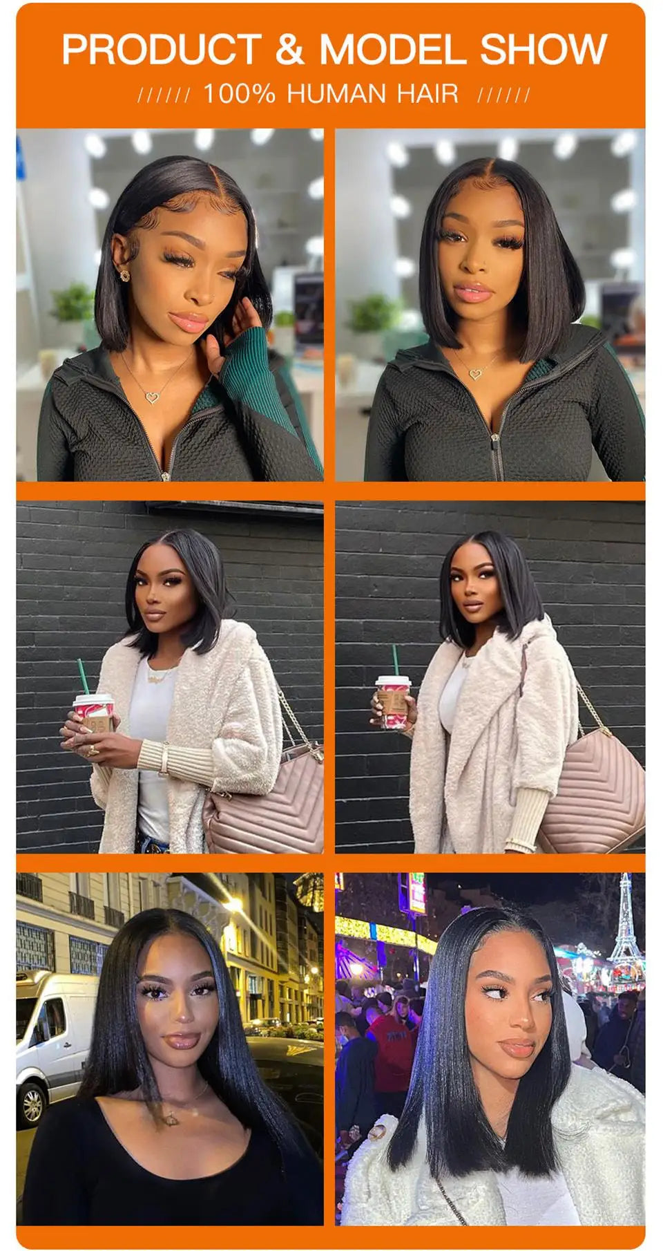 AliPearl Bone Straight Bob Wig Lace Front Human Hair Wigs for Women Pre-Plucked 13x4 Transparent Lace Frontal Wig Short Bob Wigs