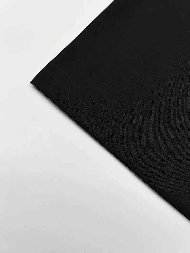 Men's 100% pure cotton fashionable casual sports loose trendy doll graffiti printed round neck short sleeved T-shirt top