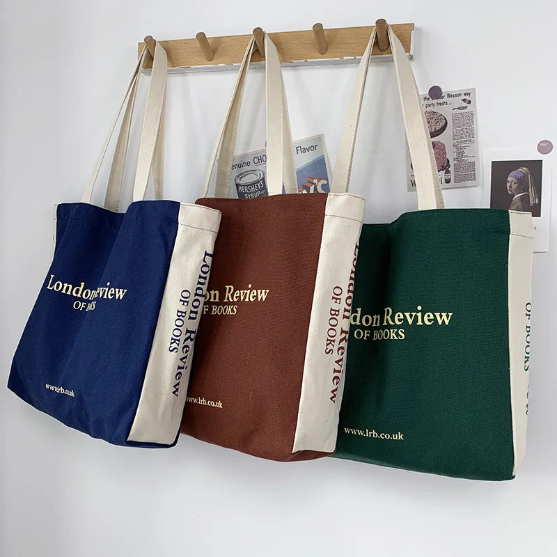 Women Canvas Shoulder Shopper Bag Cotton Cloth Eco Big Shopping Bag for Woman 2023 Girls Student Handbag Large Tote Book Bags