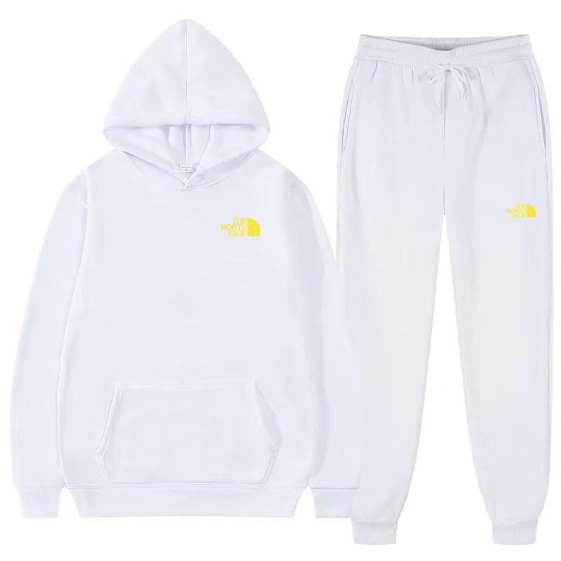 2025 European Style Casual Sport Cap Sleeve Long-Sleeved Sweater Set