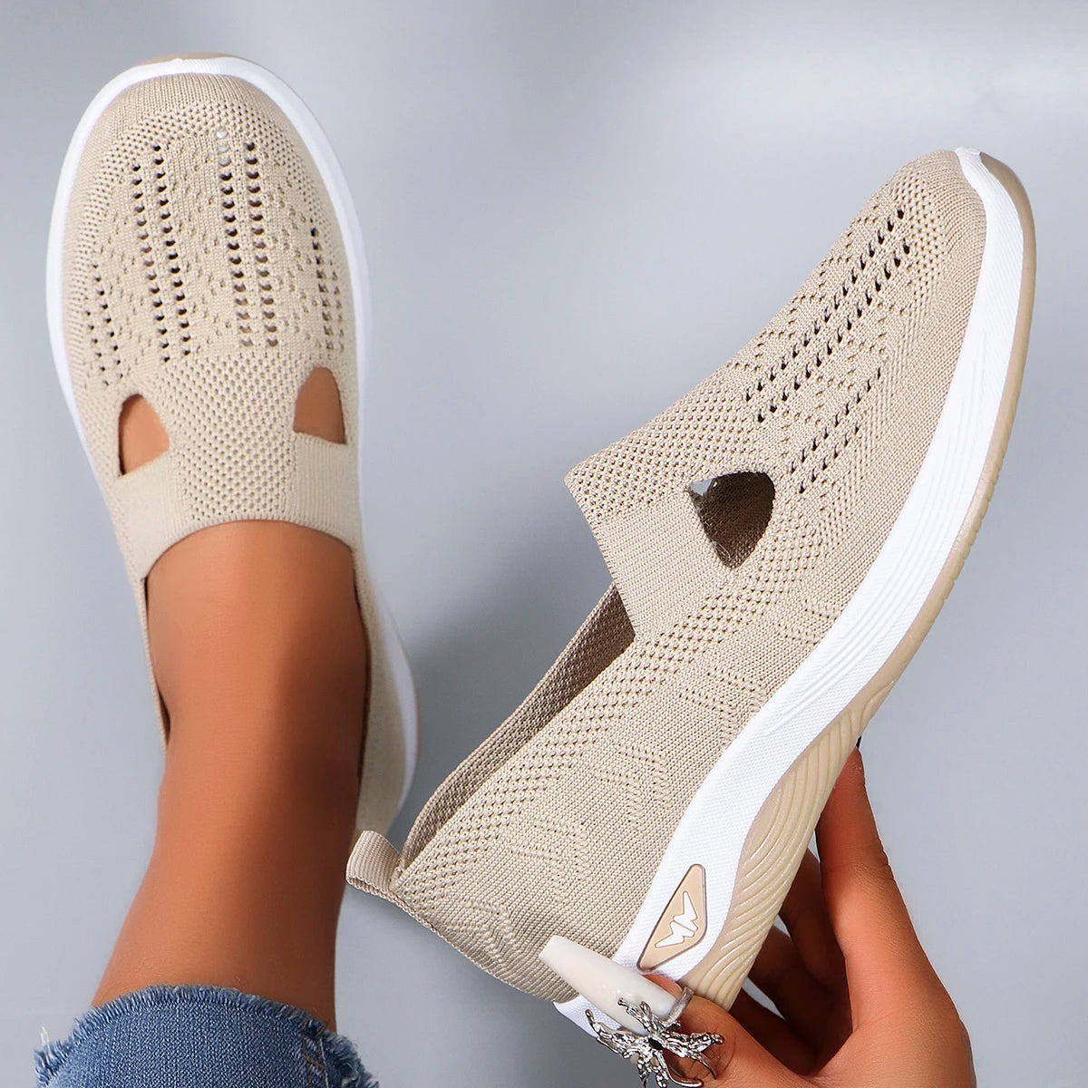Women's summer breathable mesh flat shoes women's shoes casual sneakers shoes, clearance free shipping
