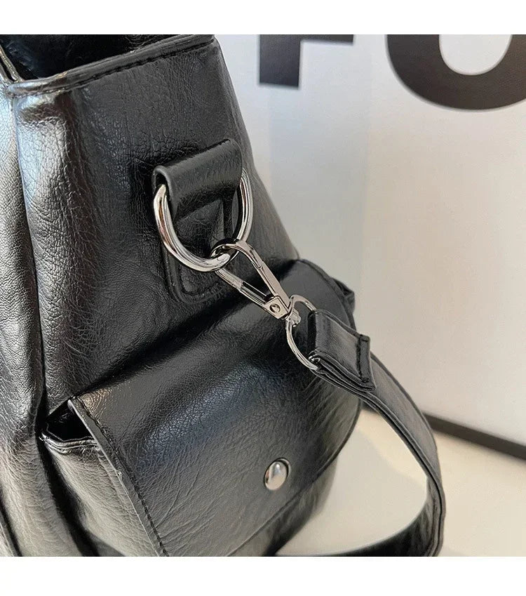 Soft Interior Compartment Shoulder Bags 2024 High Quality Contrasting Colors Bags for Women Fashion Zipper Pu Women's Handbags