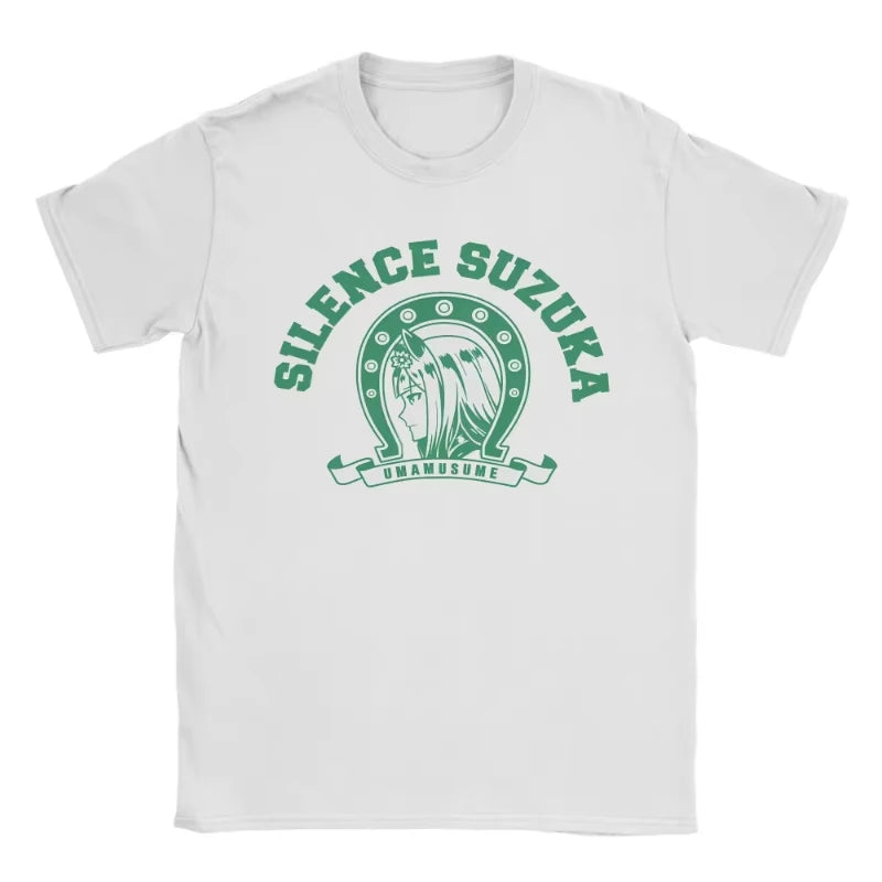 I Paused My Umamusume Career To Be Here Men Women T Shirt Tees Short Sleeve Round Collar T-Shirts Cotton Plus Size Clothes