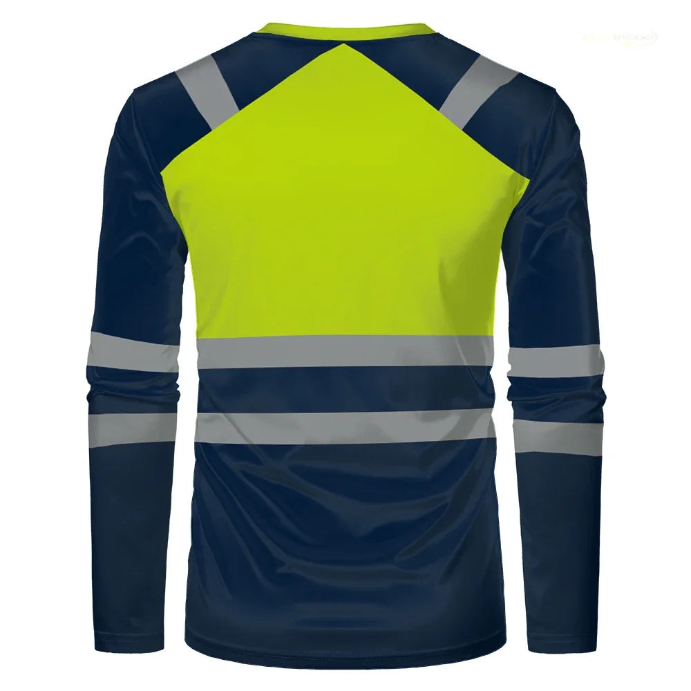 Autumn new men's safety work clothes quick drying breathable top, sweat wicking high-quality and comfortable oversized s-6xl