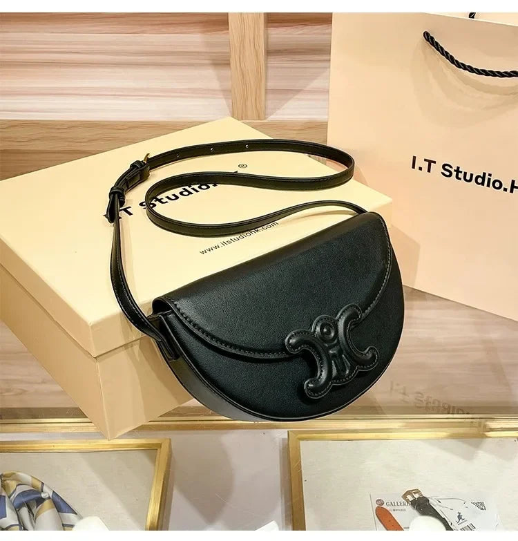 Trendy Fashionable Versatile Women's Shoulder Bag 2024 New Style Summer Collection Genuine Leather Waist Crossbody Small Bag