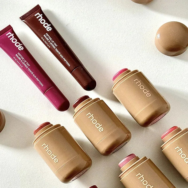 Hot Makeup Cheek Blush Cream Blusher Stick Lip Gloss Toast Juice Box Toasted Teddy Data Cake Pbj Sugar Cookie New Lipstick INS