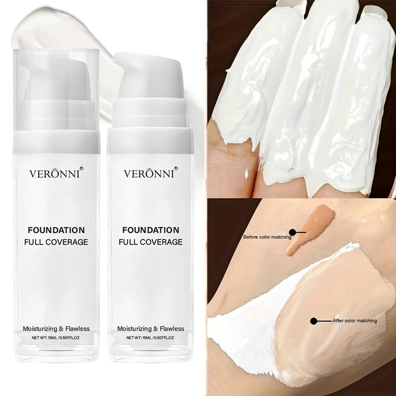 Pure White Makeup Foundation Cream Set,Mixable Pure White Foundation Adjuster Concealer Face Paint Makeup Goth For COS Carnival