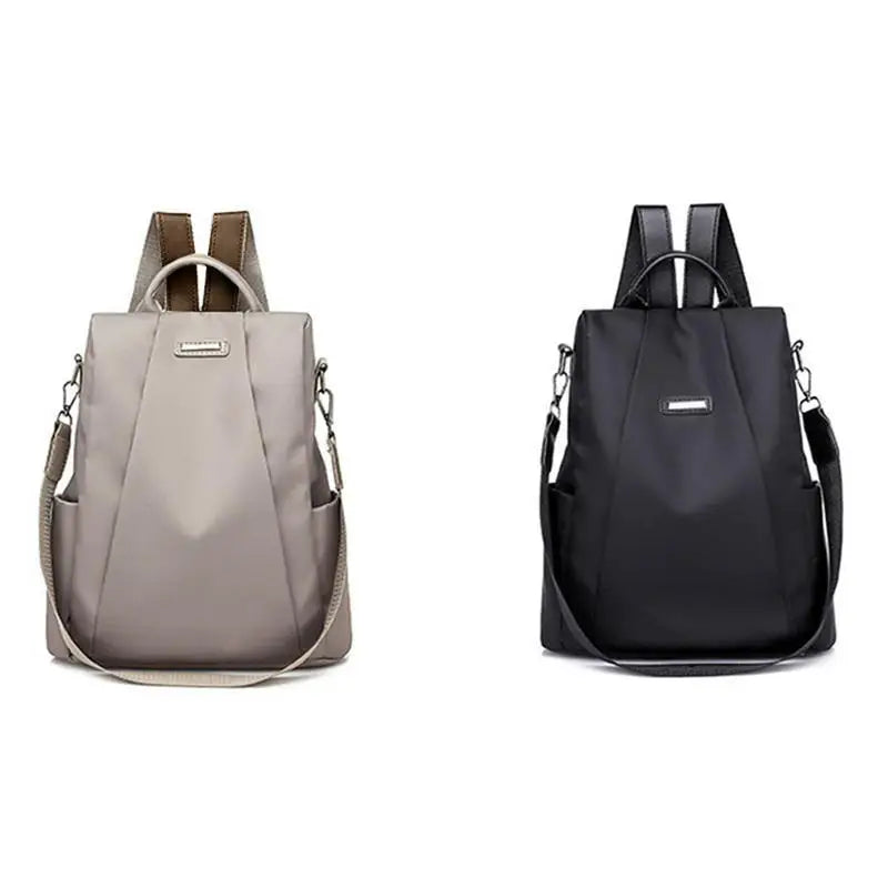 New Women's Multifunction Backpack Casual Solid Color School Bag For Girls Fashion Detachable Strap Travel Shoulder Bag