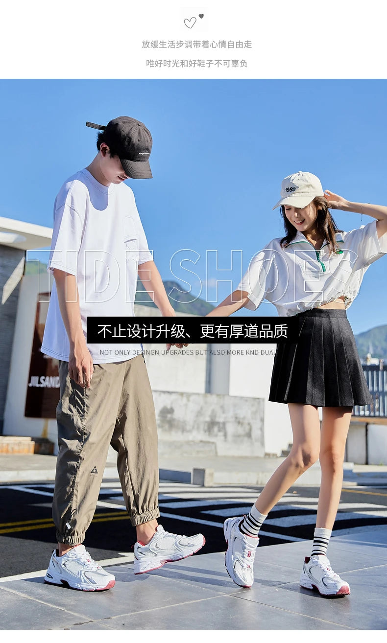 New Running Shoes Men's Breathable Sneakers Summer Light Mesh Air Cushion Women's Sneakers Outdoor Lace-up Training Shoes