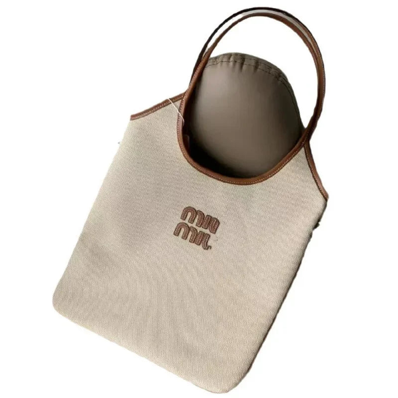 Canva Women's Cross-Border New Style Shoulder Bag HOBO Large Capacity Tote Bag Handheld Diagonal Bags College Style Bags