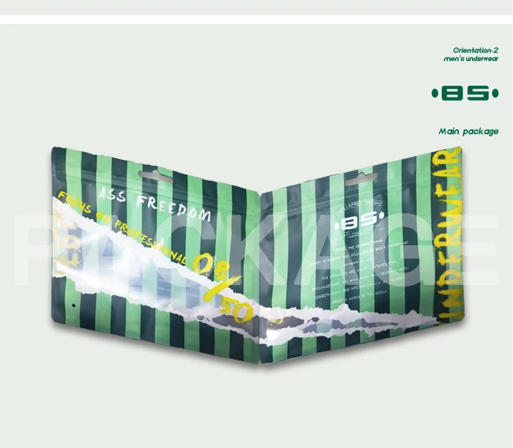 1/2/3/4PCS Men's New Low Waist High Fork Triangle Pants Stimulating Anti Wear Legs Showing Large Protruding Triangle Pants BS844