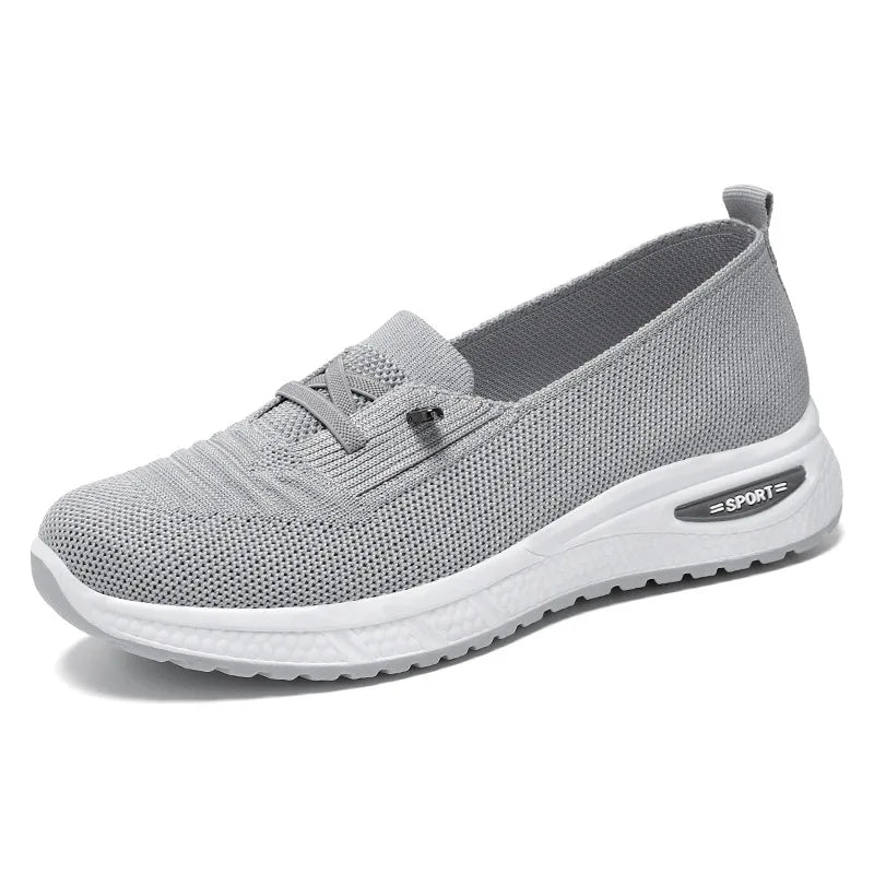 Summer Women's Sneakers Breathable Slip on Walking Shoes Mesh Low Top Womens Vulcanized Shoes Soft Sole Lightweight Women Shoes