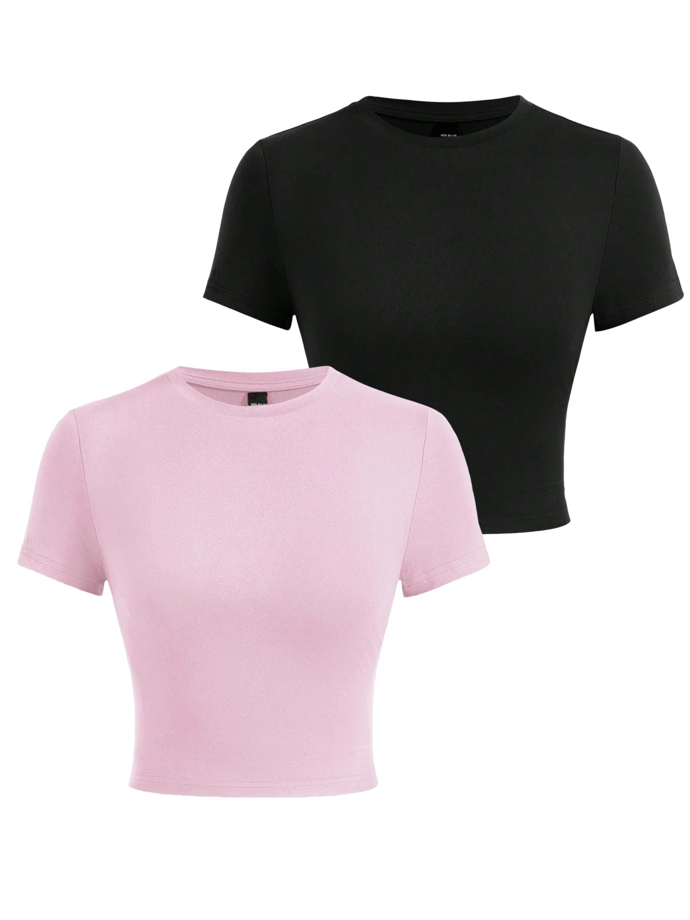 Y2K Woman Solid Crop Tops Short Sleeve High Elastic Viscose T-Shirt Soft O-Neck Sporty Tees Summer Street Fashion Female Clothes