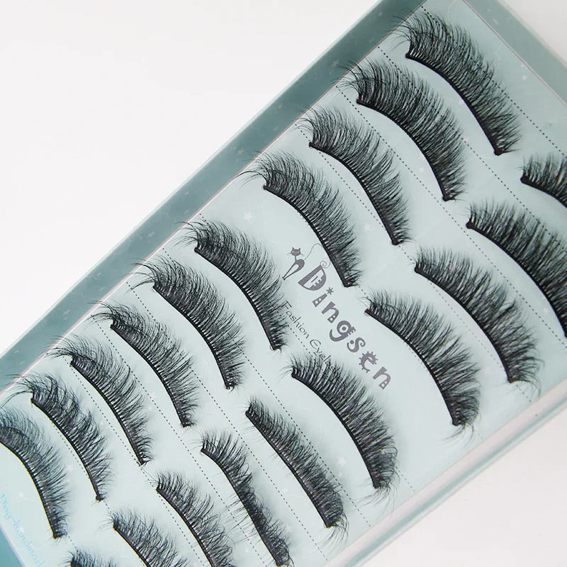 10/2 Pairs Mink Eyelashes Natural 3D Lashes Faux Cils Makeup Dramatic False Eyelashes Wholesale Eyelash Extension Makeup Tools