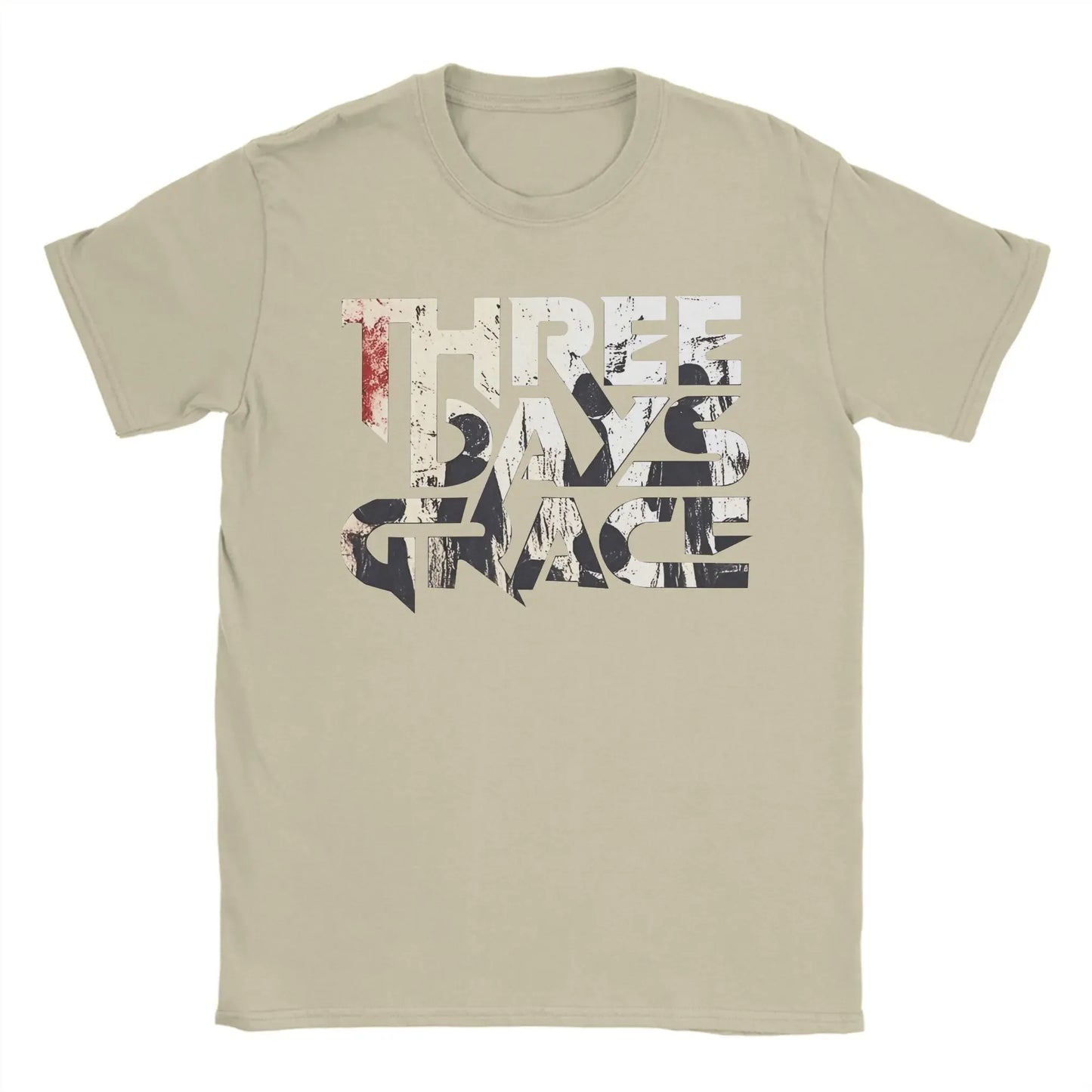 THREE DAYS GRACE Band T Shirts Men's  Pure  Leisure T-Shirts Round Neck  Tee Shirt Short Sleeve Clothes Graphic Printed