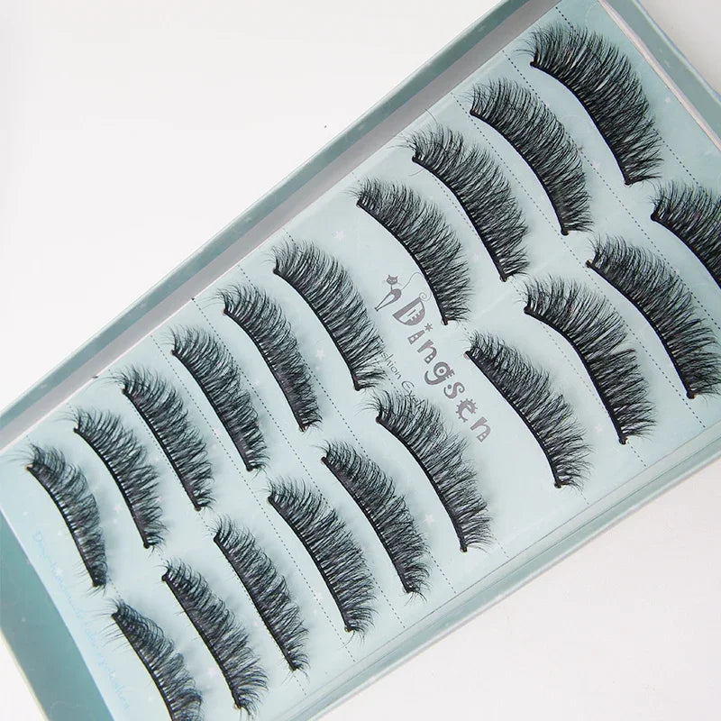 10/2 Pairs Mink Eyelashes Natural 3D Lashes Faux Cils Makeup Dramatic False Eyelashes Wholesale Eyelash Extension Makeup Tools