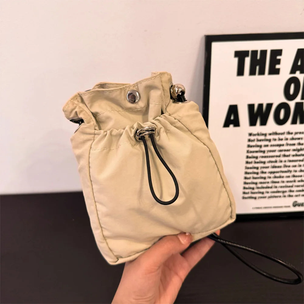 Nylon Crossbody Bag Soft Mini Phone Wallet Multifunctional Square Shoulder Bag Crossbody Purse Canvas Purse Messenger Bag