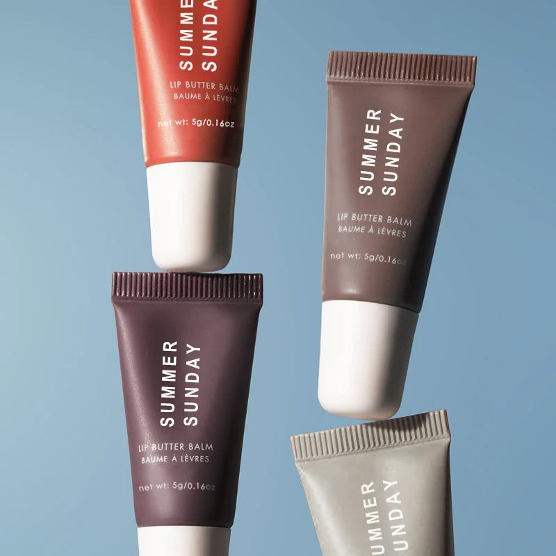 4-piece Lip Gloss Set Complete, Exquisite, Practical, Comfortable, Moisturizing, Natural, Portable Makeup Set