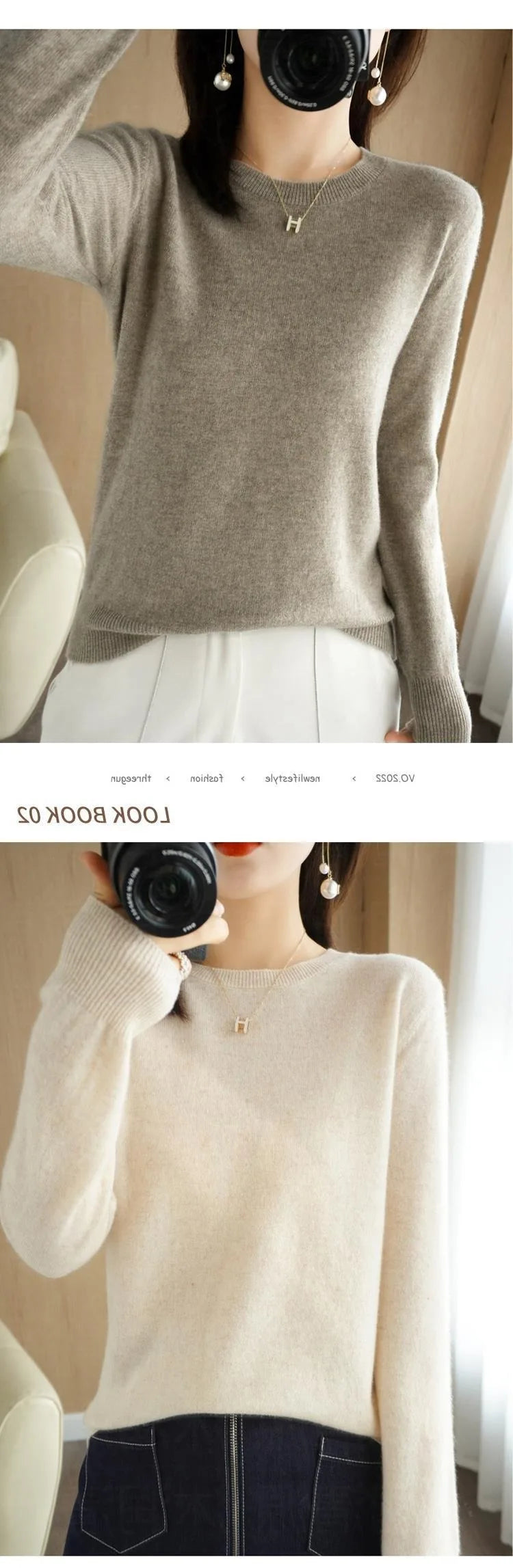 Basic Knitted O-Neck Autumn Winter Sweater Women 2025 Long Sleeve Soft Warm Sweater Korean Simple Solid Color Versatile Pullover