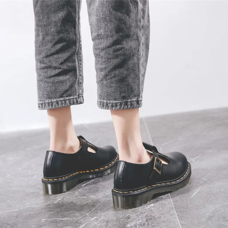 Spring and Autumn Casual Shoes for Men and Women 2025 Fashion Mary Jane Shoes Women Thick-soled British Business Casual Shoes 45