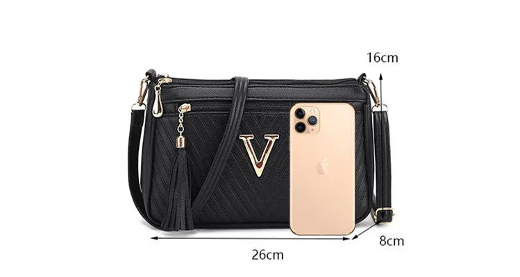 Women's Middle-aged Crossbody Bag Korean Version 2025 Spring/summer Fashion Trend Single Shoulder Bag Change Mobile Phone Purse