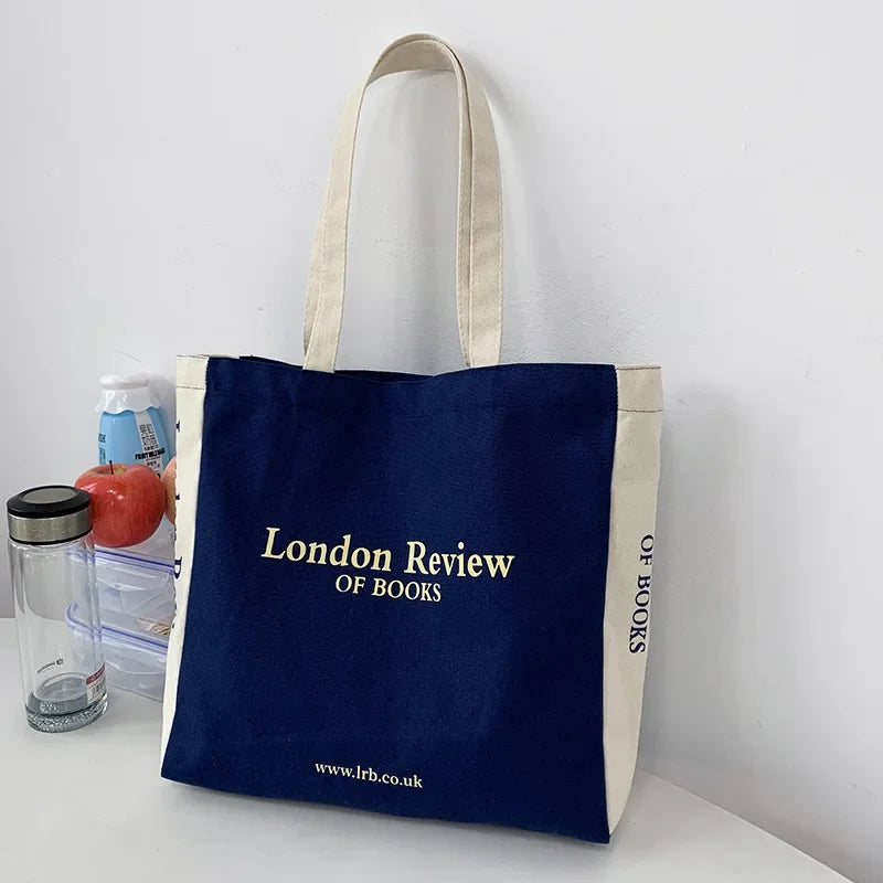 Women Canvas Shoulder Shopper Bag Cotton Cloth Eco Big Shopping Bag for Woman 2023 Girls Student Handbag Large Tote Book Bags