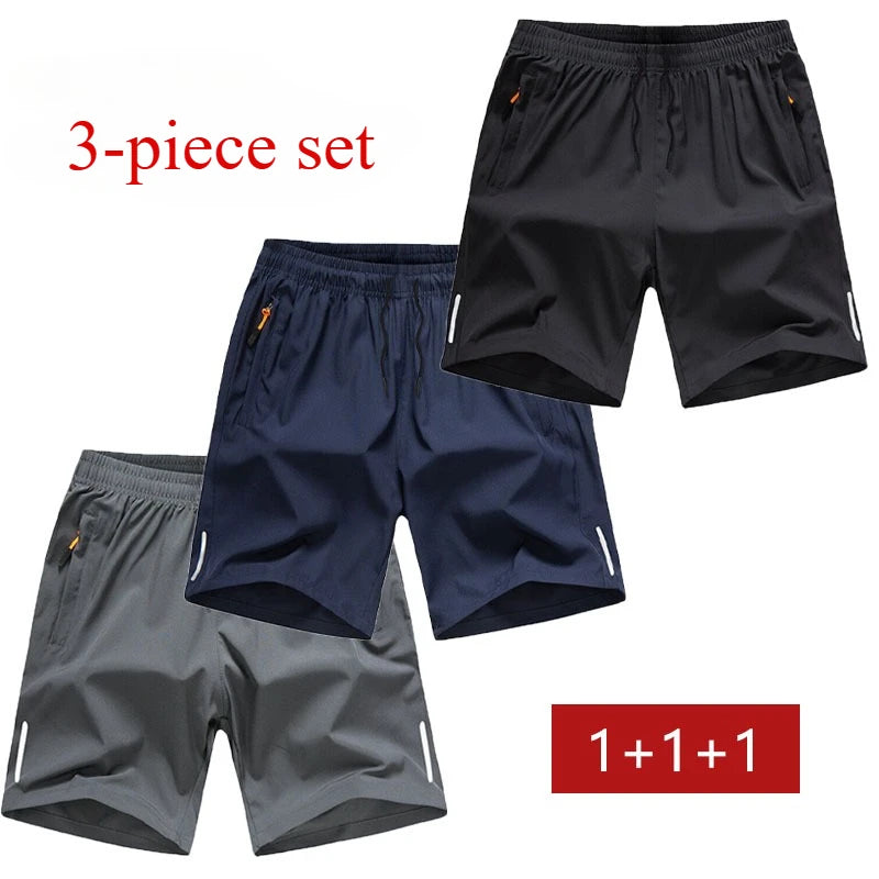 3 Set Casual Shorts Men's Running Sports Shorts Gym Shorts Men Fitness Basketbal Sportswear Beach Short Pants Jogging Sweatpants