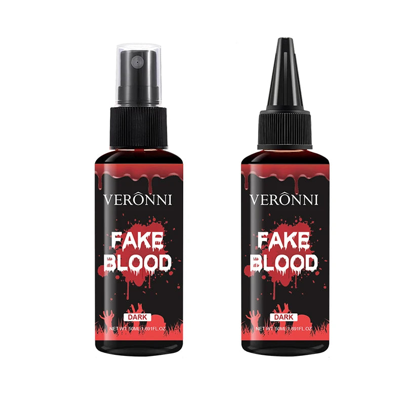 Realistic Fake Blood Gel Non-Toxic Long-Lasting SFX Makeup with Clotted Blood Texture for Halloween Party Vampire Zombie Monster