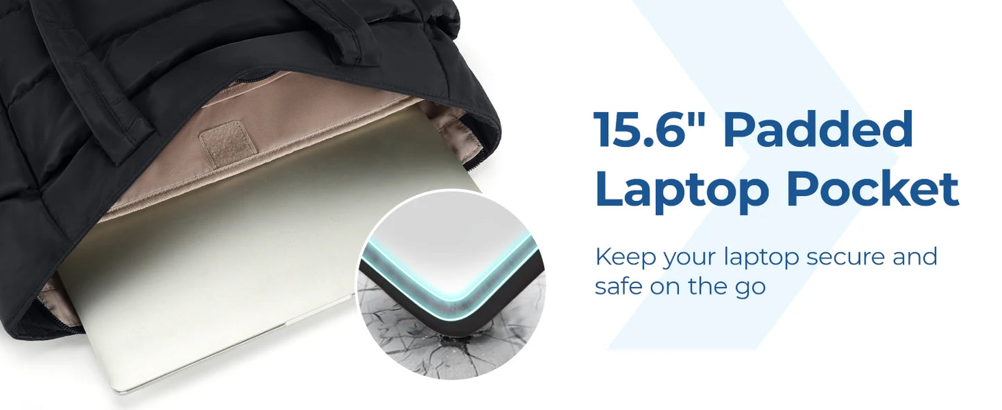 BAGSMART Women's Bag Solid Color Tote Bag Commuting College Padded Shoulder Bag Leisure Simple Female Handbags for Travel