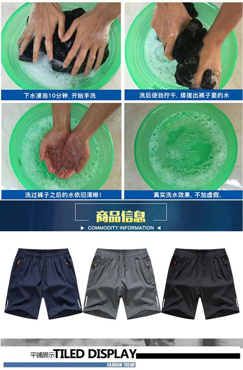 3 Set Casual Shorts Men's Running Sports Shorts Gym Shorts Men Fitness Basketbal Sportswear Beach Short Pants Jogging Sweatpants