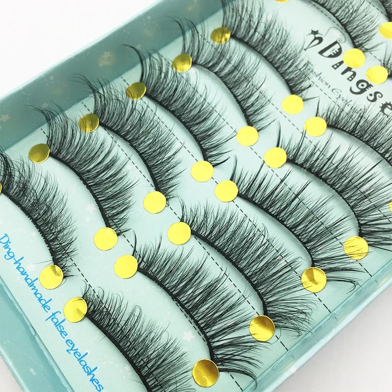 10/2 Pairs Mink Eyelashes Natural 3D Lashes Faux Cils Makeup Dramatic False Eyelashes Wholesale Eyelash Extension Makeup Tools