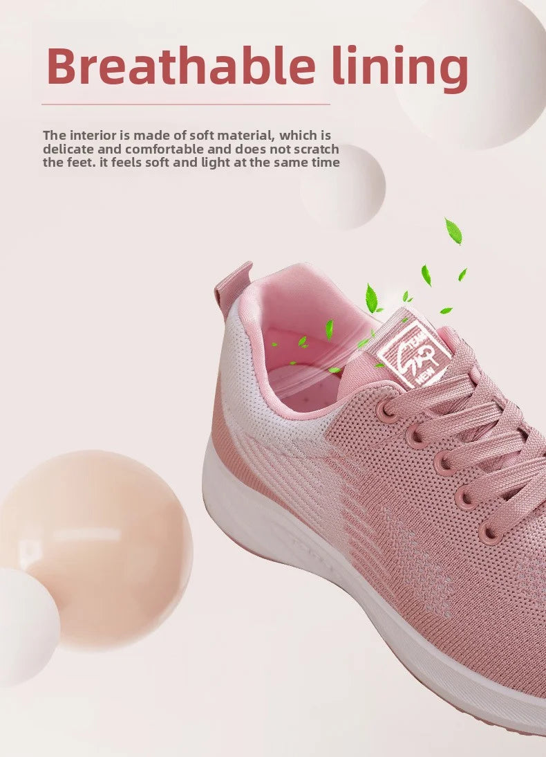 Women Platform Casual Sneakers Shoes Mesh Breathable Running Shoes Chunky Summer Sports Tenis Shoes 2025 Luxury Vulcanize Shoes