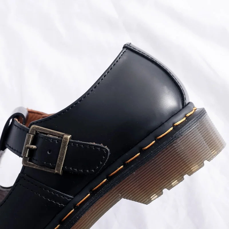 Spring and Autumn Casual Shoes for Men and Women 2025 Fashion Mary Jane Shoes Women Thick-soled British Business Casual Shoes 45