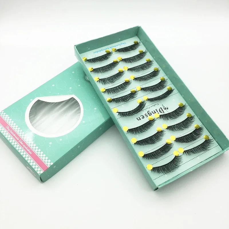 10/2 Pairs Mink Eyelashes Natural 3D Lashes Faux Cils Makeup Dramatic False Eyelashes Wholesale Eyelash Extension Makeup Tools