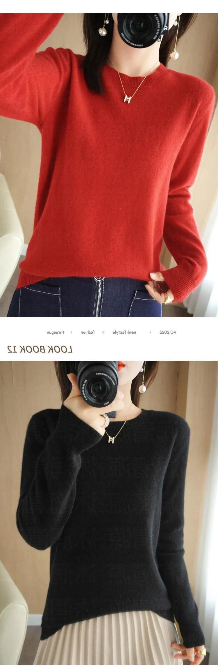 Basic Knitted O-Neck Autumn Winter Sweater Women 2025 Long Sleeve Soft Warm Sweater Korean Simple Solid Color Versatile Pullover