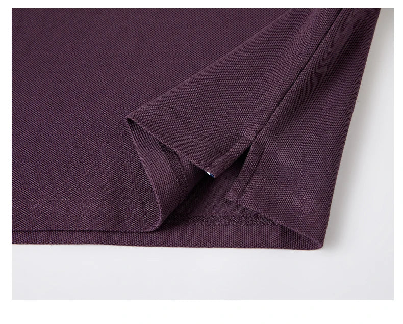 Summer hot selling men's fashionable business high-quality polo shirt, casual and comfortable pure cotton short sleeved shirt