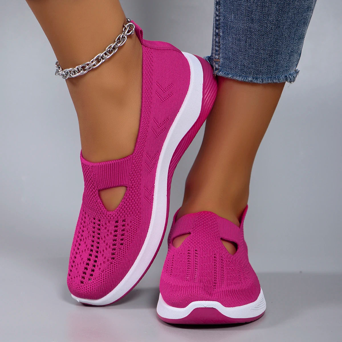 Women's summer breathable mesh flat shoes women's shoes casual sneakers shoes, clearance free shipping