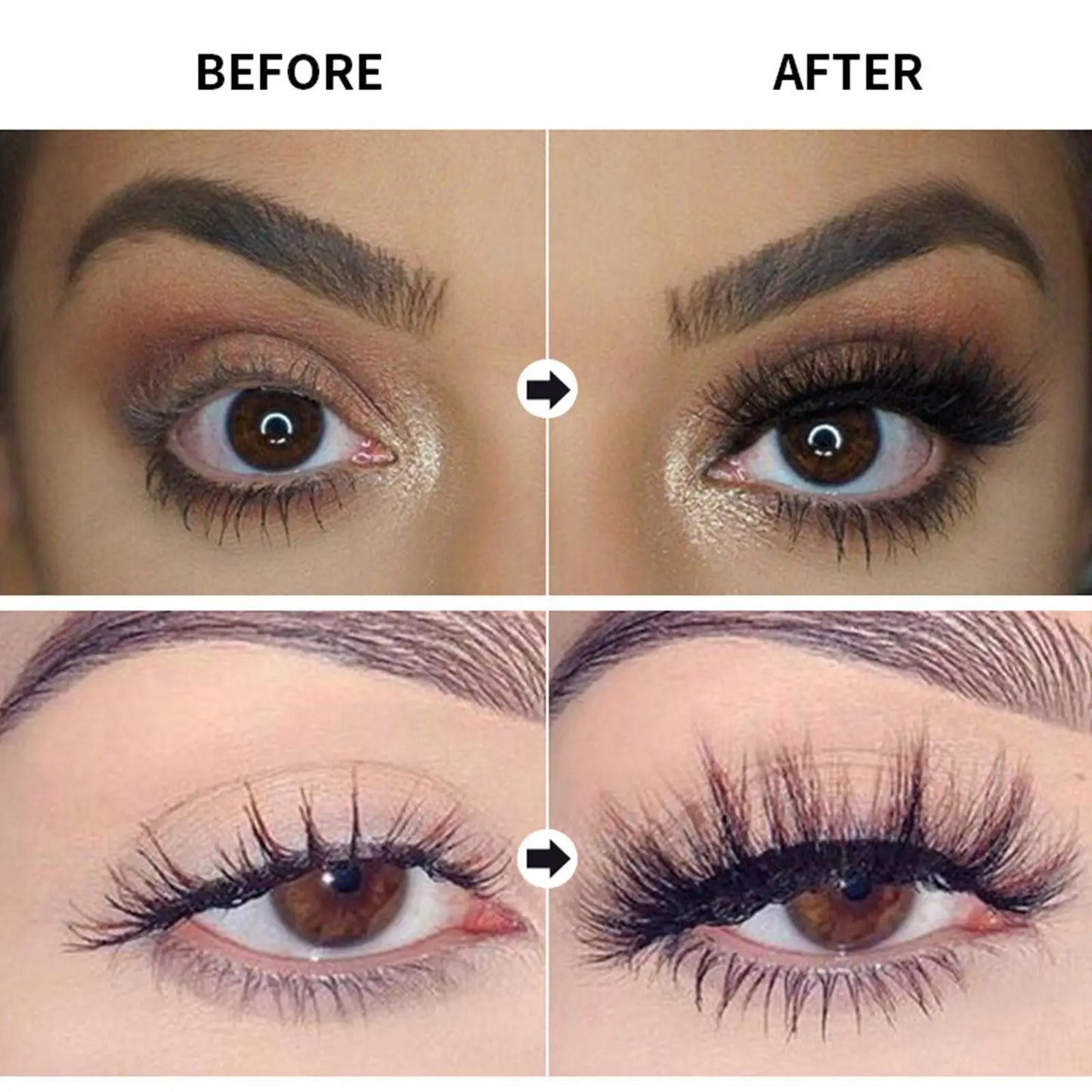 4D Silk Fiber Lash Curling Mascara Waterproof Mascara For Eyelash Extension Black Thick Eye Lashes Makeup Cosmetics