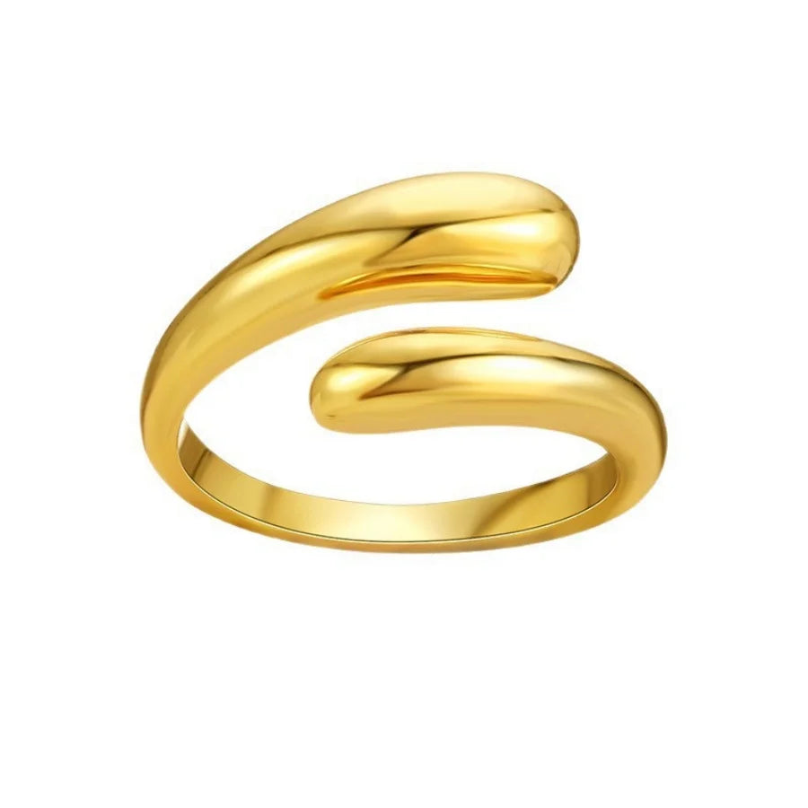 European & American Fashion S925 Sterling Silver Minimalist Openwork Geometric Ring Women's Unique Hip-Hop Open-Style Silver Jew