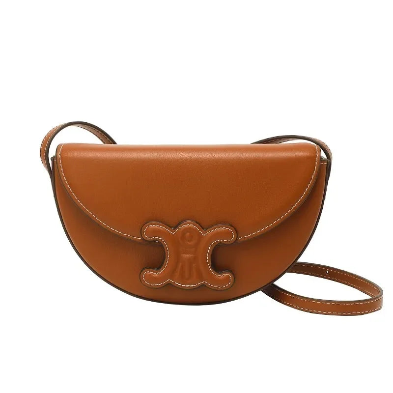 Trendy Fashionable Versatile Women's Shoulder Bag 2024 New Style Summer Collection Genuine Leather Waist Crossbody Small Bag